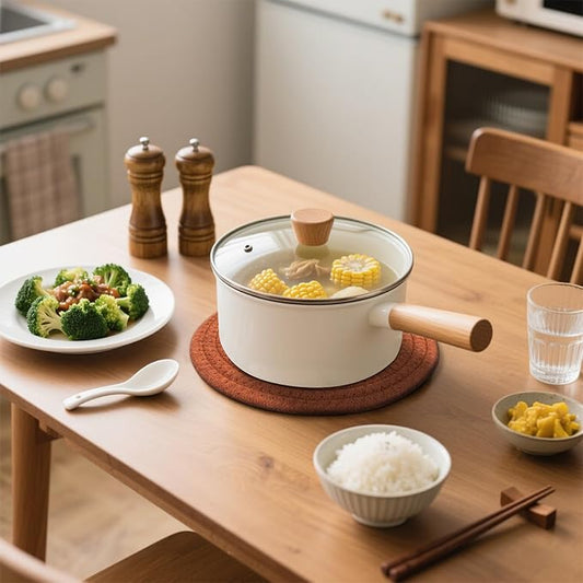 SHACOS 8 Inches Trivets for Hot Dishes, 4 Pieces Cotton Trivets Mats for Kitchen, Hot Pads for Countertops and Table, Heat-Resistant Pot Holders for Hot Pots and Pans(Dark Orange, 4pcs)