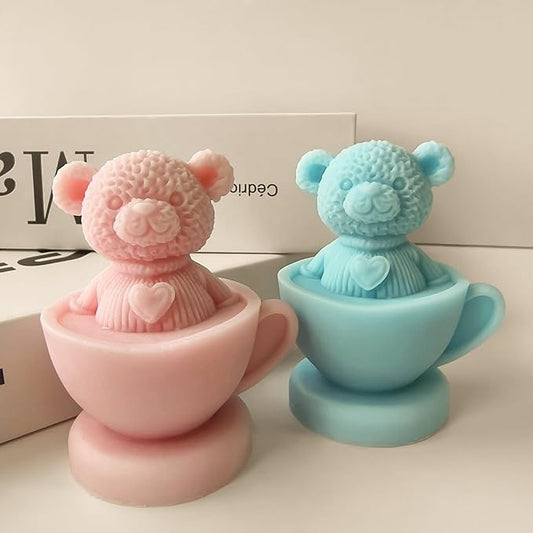 Bear Resin Casting Silicone Mold - Animal 3D Mold for Candle Making