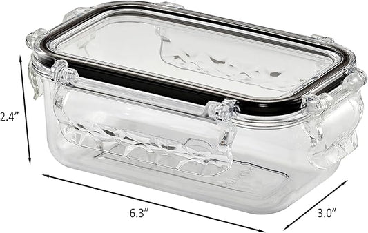 Airtight Food Storage Container with Lid(13.5oz) Leak-Proof Baby Food Box | BPA-Free | Meal Prep | Microwave, Freezer and Dishwasher Safe | Kitchen Fridge Organizer Boxes | Fresher Food