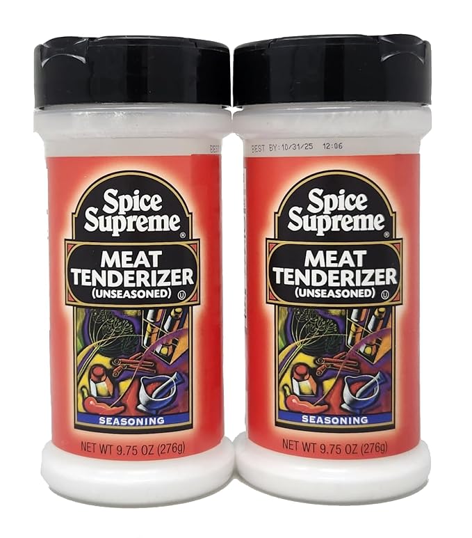 2 pack of Seasoning Herbs and Spices You Choose Your Flavor by Spice Supreme (9.75oz, Meat Tenderizer - Unseasoned)