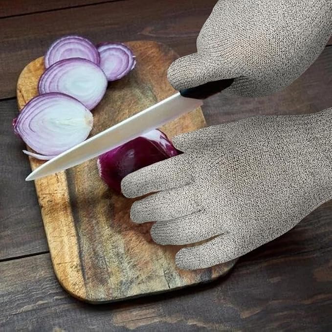 Schwer SlicePro ANSI A9 Cut Resistant Gloves, Food Grade Cutting Gloves for Kitchen Food Prep, Mandoline Gloves for Meat Cutting, Oyster Shucking, Fish Fillet Processing, PR1501-G, 2 Pairs, XL