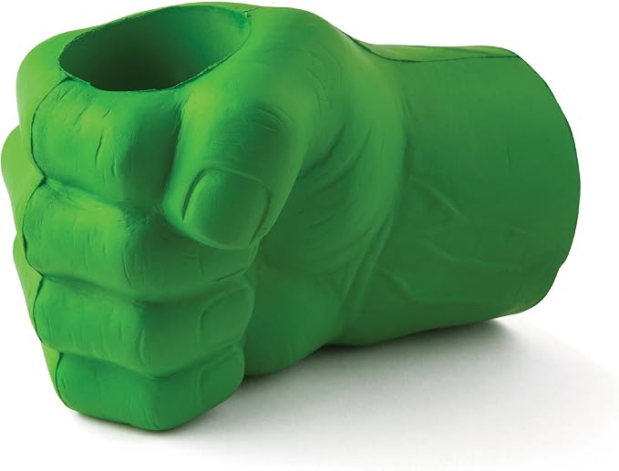 Foam Drink Kooler, Soft Sided Beer Cooler, Portable Party Beverage Holder for Soda Cans, Funny Can Cooler - The Green Beast Giant Fist