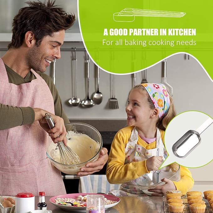 1PCS 1/8tsp (0.63ml) Single Measuring Spoon, Stainless Steel Long Handle Individual Teaspoons Only