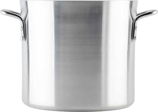 Winco 12 qt Elemental, Aluminum Stock Pot | Great for Stocks, Soups, Pasta and Batch Cooking
