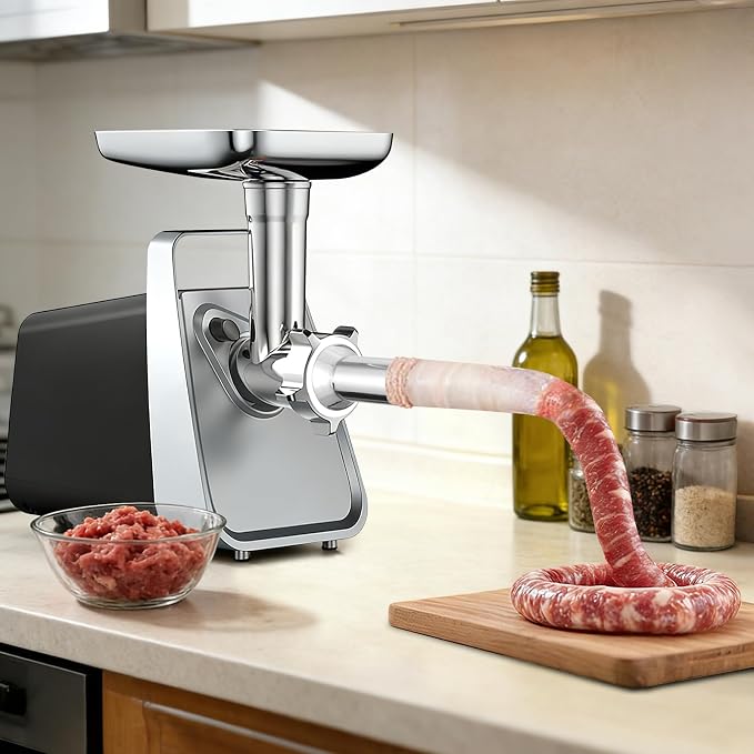 3 Pieces #22 Sausage Stuffer Grinder Tubes | Stainless Steel, Size 22 Meat Grinder Food Maker Kit, for #22 Food Grinder