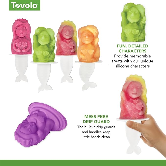Tovolo, Molds Pop Freezer Mermaids Set Of 4