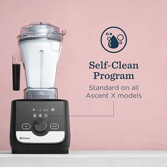 Vitamix Ascent Series X3 Blender with Three Blending Programs, Self-Cleaning Program, Professional-Grade Blender for Smoothies, Soups and More, Stainless-Steel Blades, 48 Oz Container, Polar White