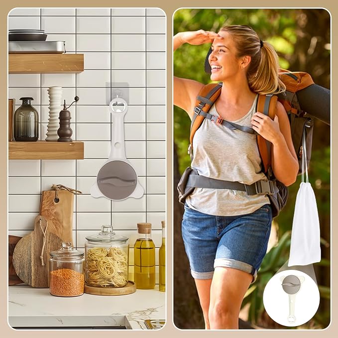 2026 Upgraded 4-in-1 Jar Opener for Seniors Adjustable | Stainless Steel Lid Opener with Handle, Includes Hook & storage bag , Can Opener for Arthritis and Weak Hands