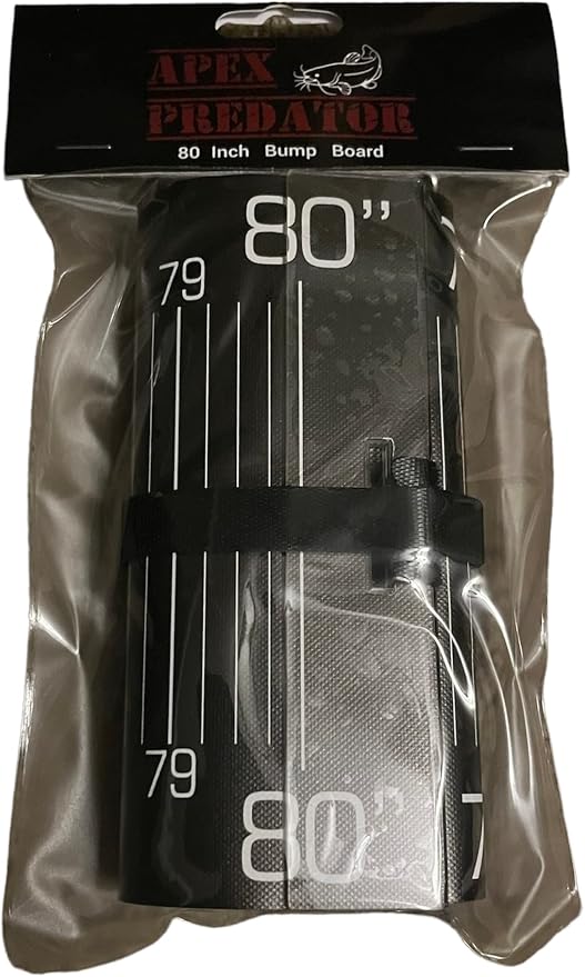 Apex Predator 80” Fishing Ruler with Hard Stop Bump Board