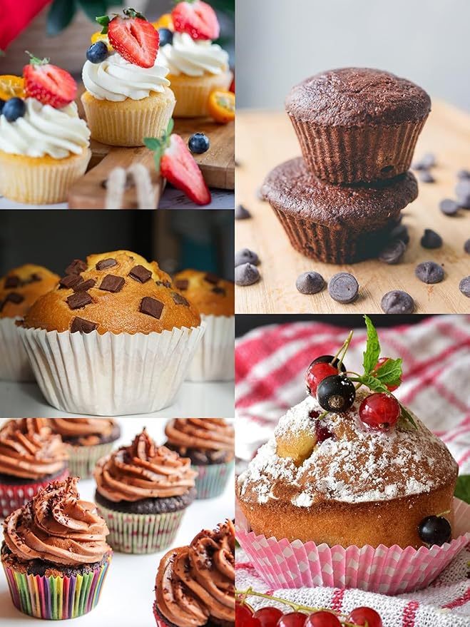 Muffin Cupcake Pan, Mini Muffin Tins Nonstick 24, Muffin Top Pan and Mini Cheesecake pans, Toast Oven Baking Supplies Non Stick Cake Pans Muffin Tray