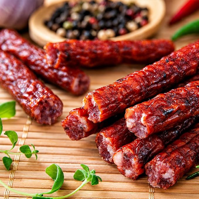 Hi Mountain Snack Stick Casings | 21 mm, Edible, Mahogany | Collagen casings for homemade snack sticks, meat sticks, beef sticks & venison sticks. Makes up to 22 lbs