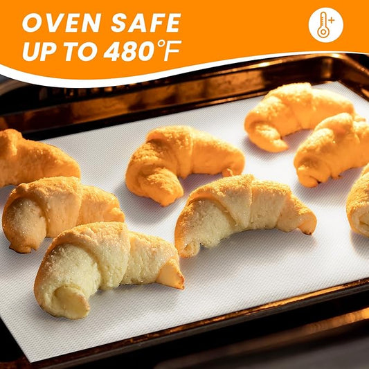 Cut to Size Silicone Baking Mat Roll - Best German Silicone - Non Stick Pastry Dough Rolling Mat, Heat Ressiatnt Air Fryer Freeze Dryer Mat, Non-slip Silicone Pan Liner