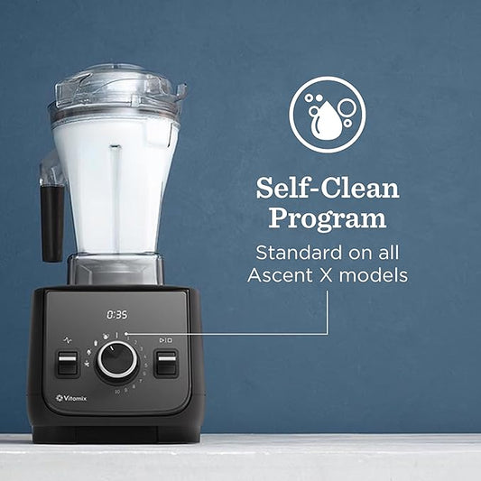 Vitamix Ascent Series X2 Blender with Three Blending Programs, Self-Cleaning Program, Professional-Grade Blender for Smoothies, Soups and More, Stainless-Steel Blades, 48 Oz Container, Midnight Blue