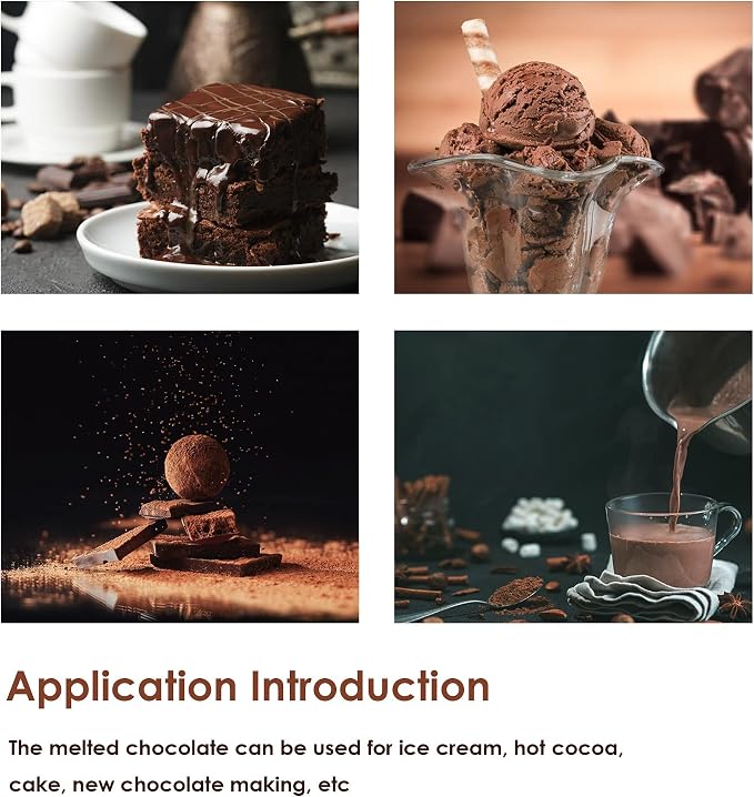 NEWTRY 200W Chocolate Tempering Machine w/2 Tanks Professional Commercia Chocolate Melter for Home, Restaurant Cocoa Butter Substitute Only for Melting Butter, Handmade Soap, Beauty Wax etc