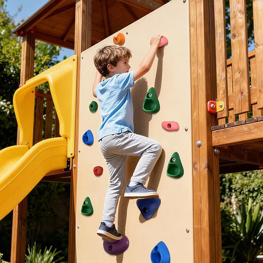 36 PCS Rock Climbing Wall for Kids,Rock Wall Climbing Holds,Adults Climbing Wall Grip Kits Holds Up to 230 lbs for Outdoor Indoor Home Playground Climbing Wall Holds