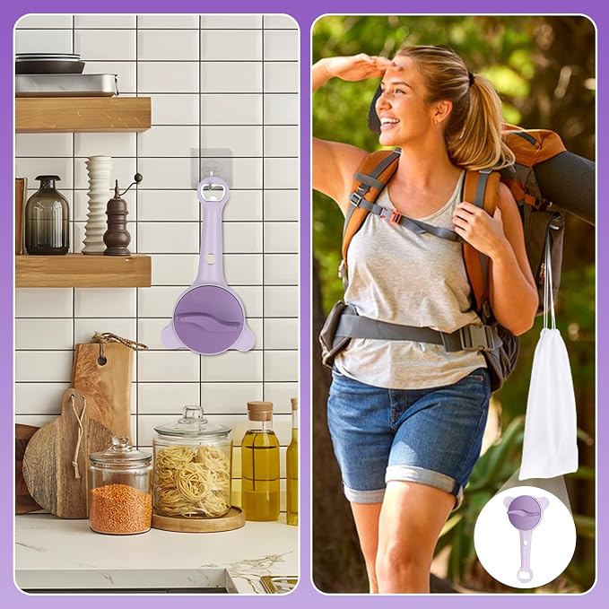 2026 Upgraded 4-in-1 Jar Opener for Seniors Adjustable | Stainless Steel Lid Opener with Handle, Includes Hook & storage bag , Can Opener for Arthritis and Weak Hands