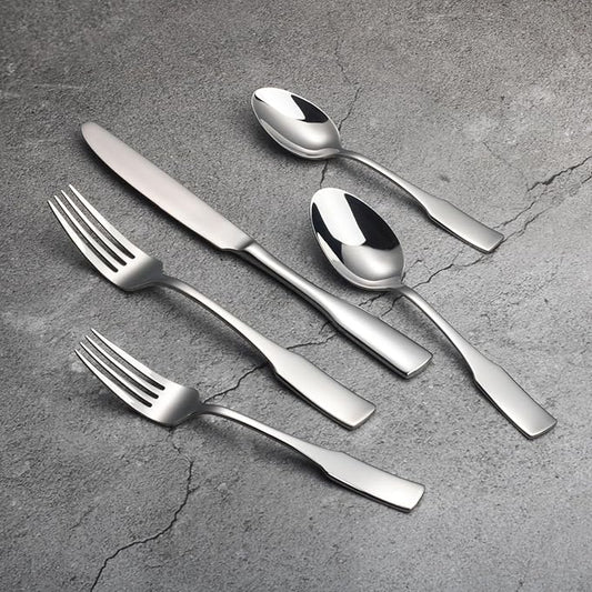 Alata Kate 40-Piece Silverware Set,Service for 8,Stainless Steel Flatware Set,Mirror Polished Cutlery Set,Dishwasher Safe