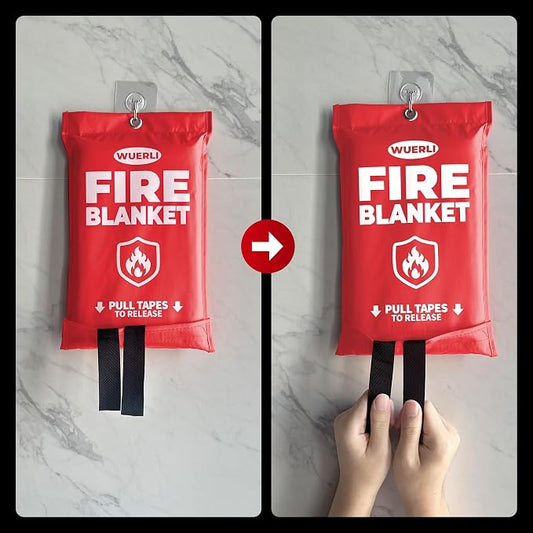 Emergency Fire Blanket, Fire Blanket for Home and Kitchen,40" x 40",2 Pack