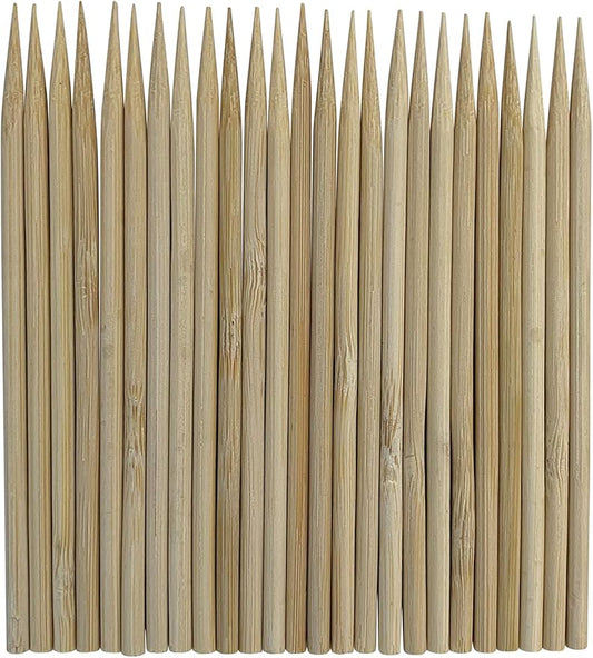 1000 Count | KingSeal Natural BAMBOO Heavy Weight Meat Skewers, Kebab Sticks, City Chicken, 4.5 Inches x 3.8mm, Bulk Pack - 1 Box of 1000