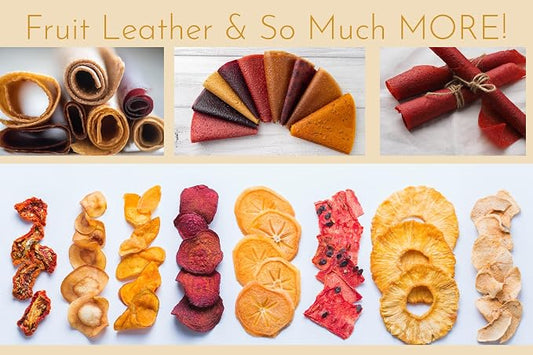 4 Fruit Leather Silicone Dehydrator Sheets with EDGES - NON-Toxic for Nesco Round Dehydrators Lip Mold Hold Batter Liquids Fruit Roll Up Fruit Leather Circle ReUsable Flexible Non Stick