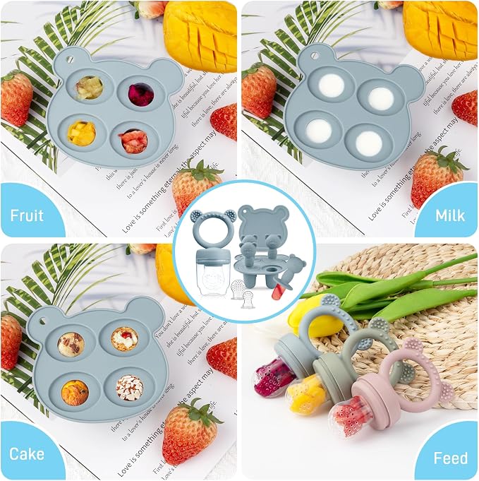 Popsicle Mold Set Pieces Homemade Silicone Popsicle Maker Easy Release Ice Cream Molds Reusable (ether)