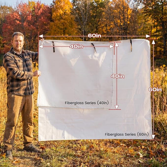 Fire Blanket | 60"x60" Fire Blankets Emergency for Home and Kitchen | Fiberglass Prepared Fire Suppression