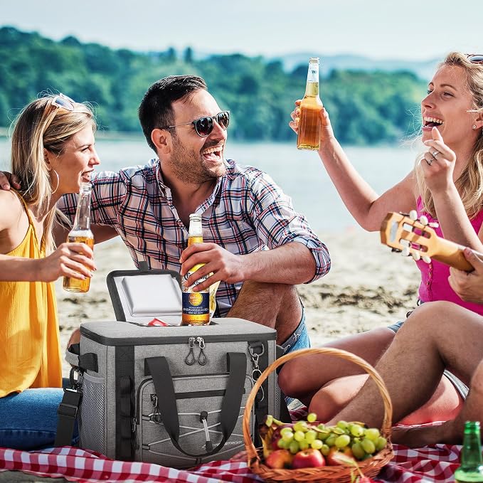 Maelstrom 30/40 Can Soft Cooler Bag, Leakproof Insulated Ice Chest | 24h Cold (With Ice), 5-Layer Insulation, Multi-Pockets ,Lightweight,Perfect For Camping, Beach, Hiking, Kayaking, Road Trips