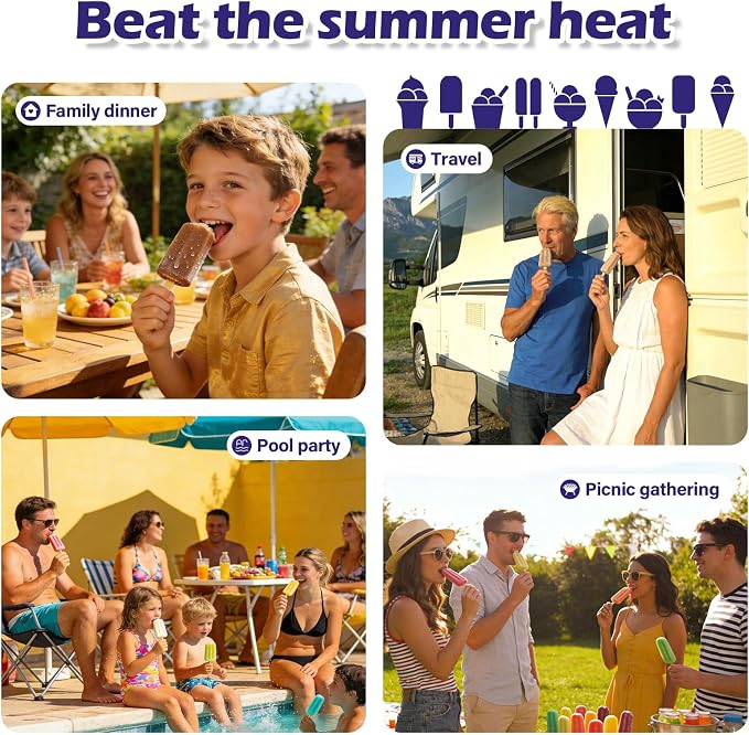 Purple Silicone Popsicles Molds,10 Cavity Homemade Popsicle Molds DIY Ice Pop Molds for Kids & Adults Food Grade BPA-Free with Popsicle Maker Sticks Popsicles Bags A Funnel