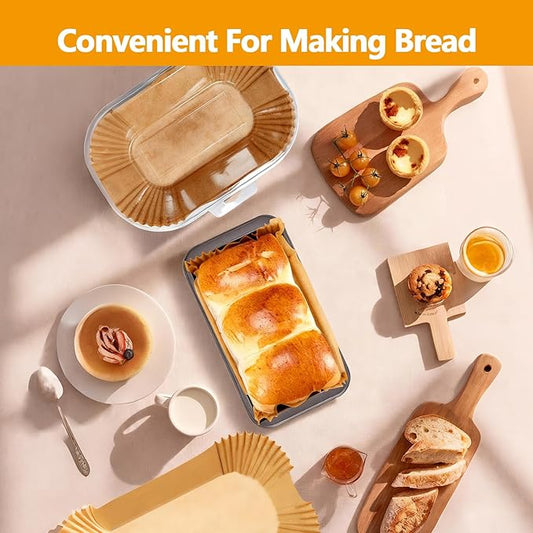 Loaf Pan Liners, 150Pcs Non-Stick Loaf Pans for Baking Bread 9x5, 2lb Disposable Parchment Bread Liners for Sourdough, Pound Cake, Banana Bread and More (Bottom Sizes: 8"× 3.5")