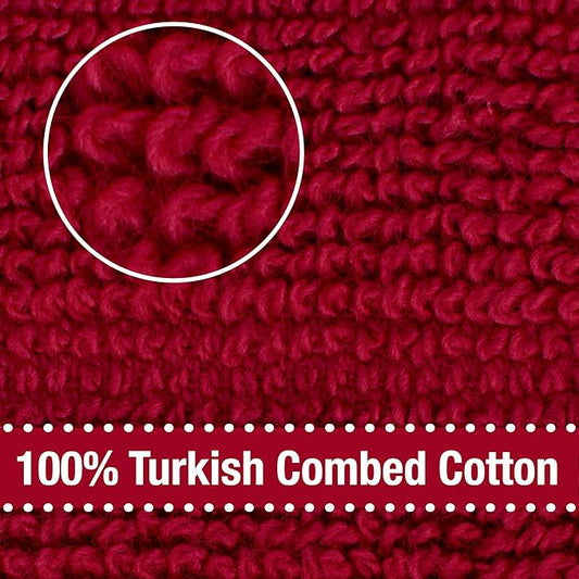 All-Clad Solid Kitchen Towels: Highly Absorbent, Super Soft Long Lasting - 100% Cotton, 17"x30" Tea Towels for Cleaning & Drying Dishes, Pans, Glassware, or Countertops, (2-Pack), Chili