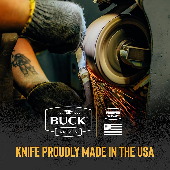 Buck Knives 656 Pursuit Large Fixed Blade Hunting Knife, 4-1/2" 420HC Steel Blade