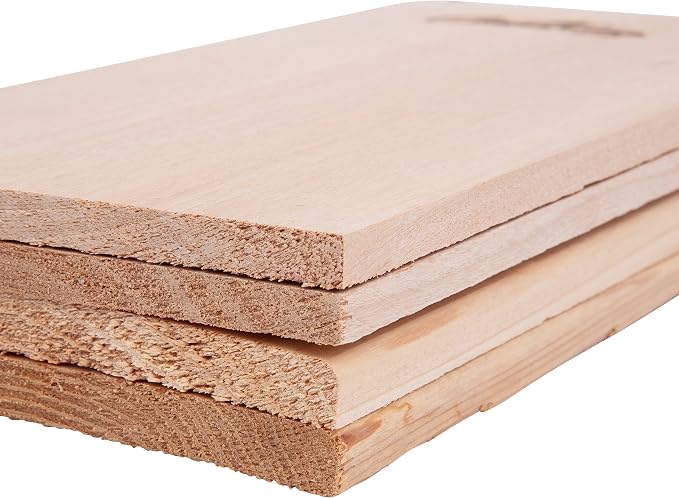 Camerons Cedar & Alder Grilling Planks - 4 Pack (5.5x11.5") - Premium Natural Wood - Easily Infuse Smoky Flavor into BBQ Salmon, Fish, Pork, Veggies, and More - Sourced in the USA - Grilling Gift Idea