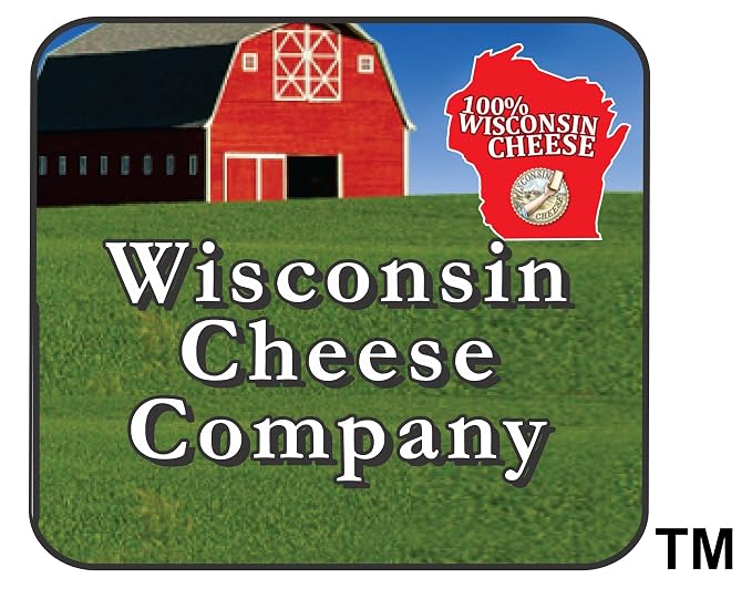 Wisconsin Cheese Company – Cheddar & Pepper Jack Cheese and Cracker Gift Box – Made in Wisconsin – Gourmet Charcuterie Board Gift Set for Entertaining & Gifting