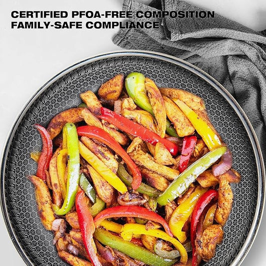 Non Stick Frying Pans 10-inch/11-inch, Nonstick Frying Pan with Induction Compatible Base, Durable & Easy Clean for Gas/Electric Stove (10 inches)
