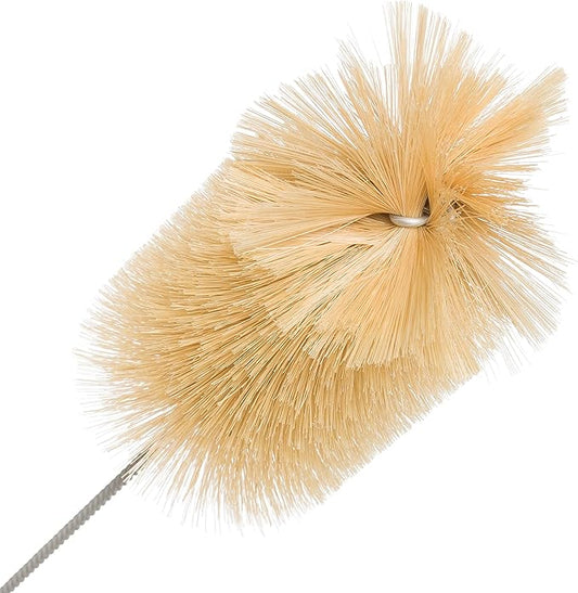 Redecker Natural Pig Bristle Soda Bottle Brush, 15-Inches, Flexible Wire Handle, Made in Germany