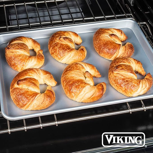 Viking 3-Piece Nonstick Baking Sheet Set, Silver