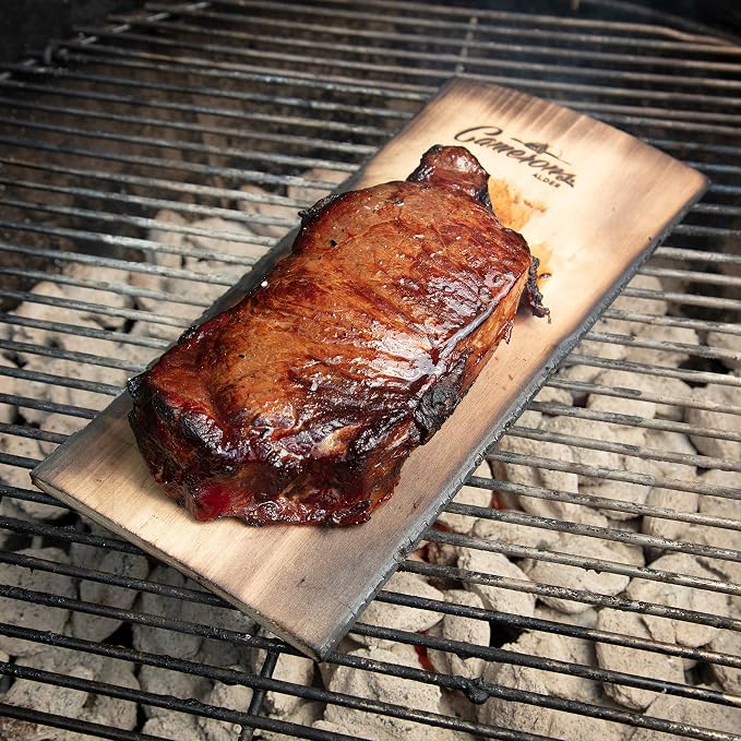 Camerons Cedar Grilling Planks - 8 Pack (5.5"x11.5") - Premium Natural Cedar Wood - Easily Infuse Smoky Flavor into BBQ Salmon, Fish, Meat, Veggies, and More - Sourced in the USA - Grilling Gift Idea