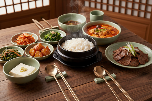 Elevate Every Meal with the Korean Metal Chopsticks and Spoons Set