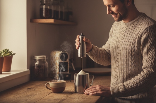 The Manual Milk Frother That Turned My Kitchen into a Coffee Bar