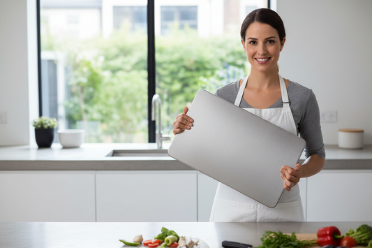 A Titanium Cutting Board That Changed How Clean My Kitchen Felt