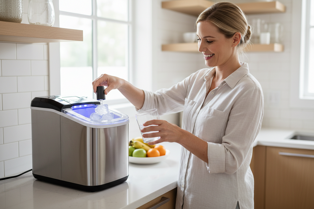 Enjoy Fresh Ice Anytime with the EUHOMY Countertop Ice Maker Machine