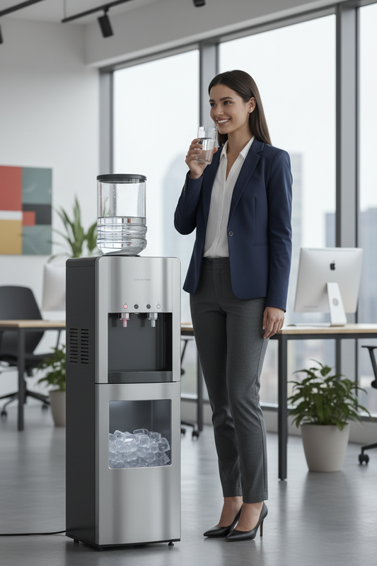 Upgrade Your Home or Office Hydration with an ICEPURE 4-in-1 Water Cooler and Ice Maker