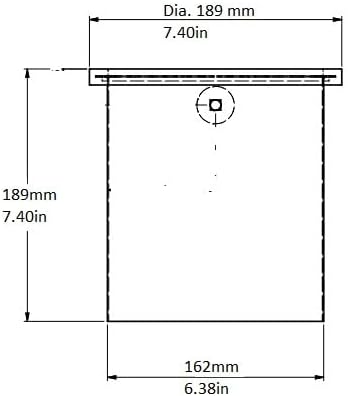 Rattleware Open Bottom Stainless Steel Knock Box Chute with Rubber Bar