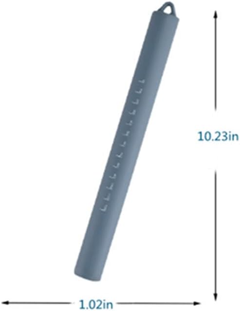 Silicone Rolling Pin Stainless Steel Inner Core Non Stick Rolling Pin Blue