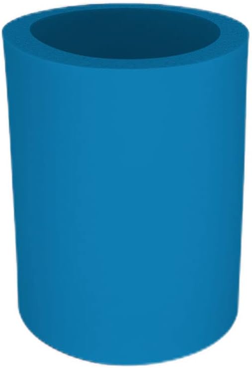Blank Thick Foam Old School Can Cooler (12 Pack, Neon Blue)