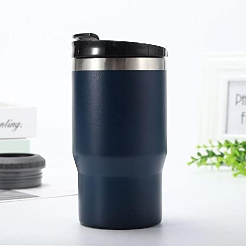 4 in 1 Stainless Steel Can/Bottle Insulator, 14oz Two-Way Lids SUS Insulated Can Cooler, Beer Bottle holder (Dark blue)