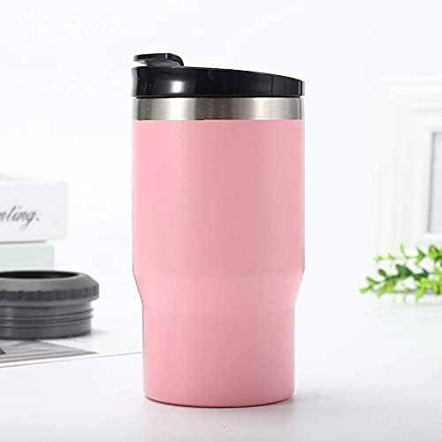 4 in 1 Stainless Steel Can/Bottle Insulator, 14oz Two-Way Lids SUS Insulated Can Cooler, Beer Bottle holder (Pink)