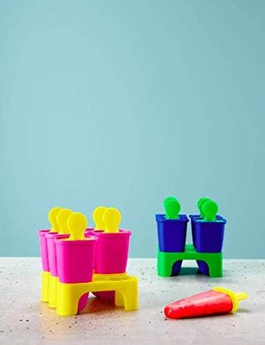 Ikea CHOSIGT Ice Lolly/Popsicle Maker Mold Assorted Colours - 2 Sets