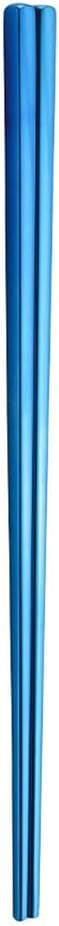 Stainless Steel Chopsticks,Reusable ,Dishwasher Safe , Easy to Use（1 pairs,blue）