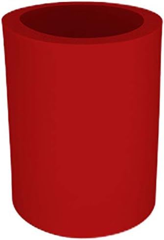 Blank Thick Foam Old School Can Cooler (12 Pack, Red)